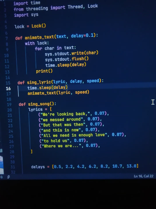 where we are  #python #teknikinformatika #songlyrics #coding #music 