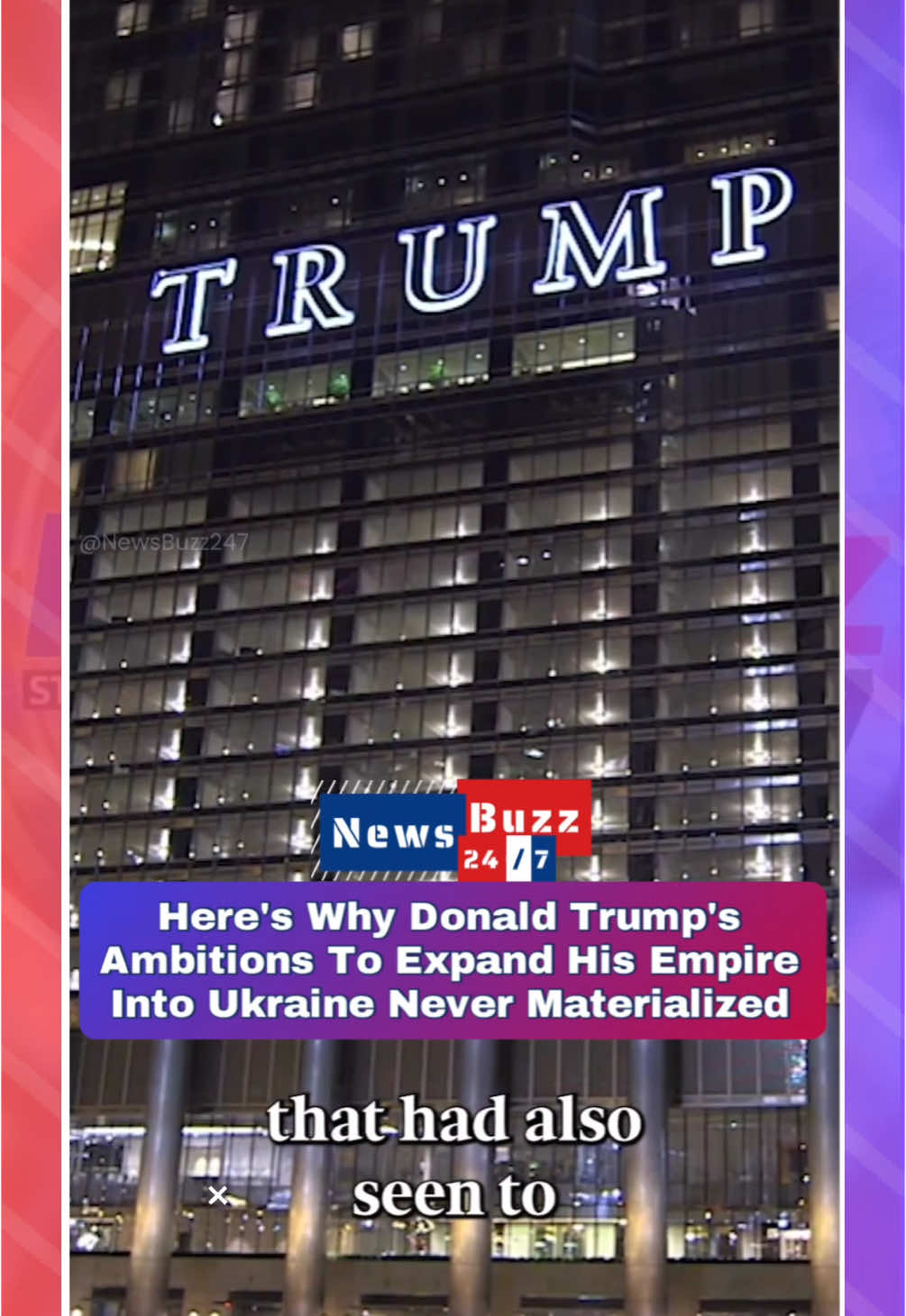 Before his presidency and Russia’s war on Ukraine, Donald Trump’s company explored expanding into Ukraine, including plans for a hotel in Kyiv. This revelation comes from a 2007 testimony, raising new questions about his past business dealings in the region. With ongoing tensions and political scrutiny, could this history impact Trump’s stance on Ukraine today? #Trump #Ukraine #Kyiv #TrumpOrganization #Politics #BreakingNews #BusinessDeals #RussiaUkraineWar #TrumpNews #USPolitics #Geopolitics #TrumpHotel #GlobalAffairs #NewsUpdate #InternationalNews #Trump2024 #PoliticalControversy #TrendingNow #FYP #ForYou #fyf #morningnews #russiaukraine 