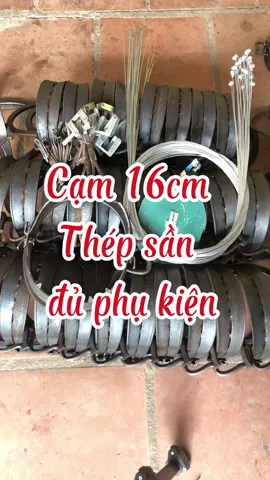 Cạm. Kiềng 16cm. Thép sần đặc. Biệt  đủ phụ kiện. Bẫy thú 20kg. Đổ. Lại  #loxo #camkienggiare #vir #CapCut 