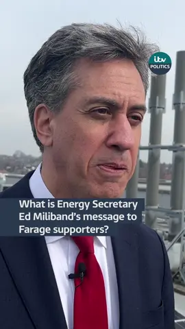 What is Ed Miliband’s message to supporters of @Nigel Farage and @Conservatives leader Kemi Badenoch? #politics @UKLabour @itvnews 
