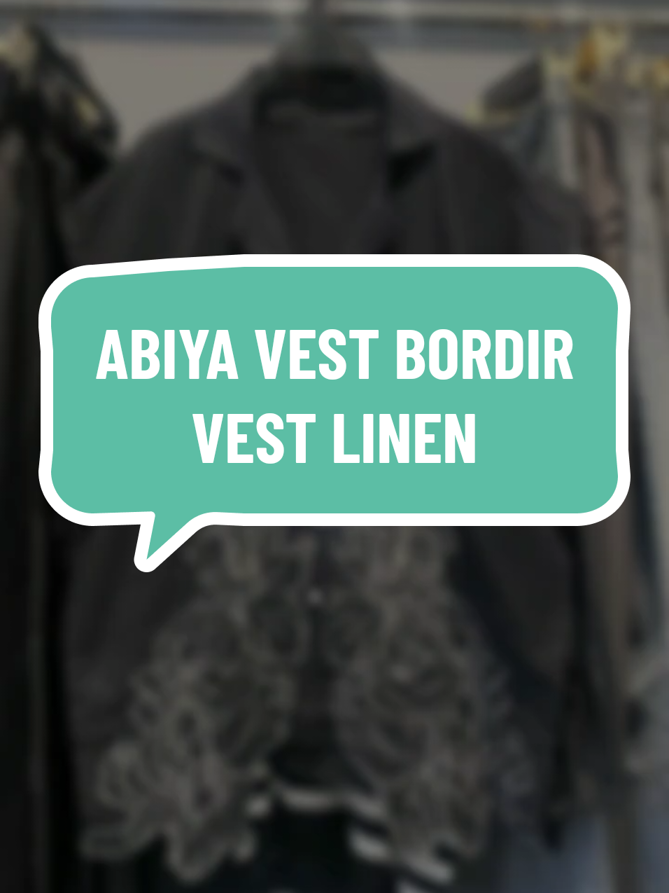 ABIYA VEST BORDIR VEST LINEN #tiktokshop #tiktokindonesia #foryou #fyp 
