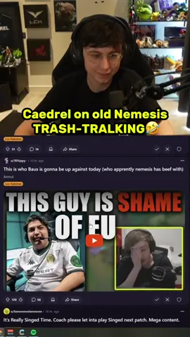 Old neme has no chill😭🙏 #losratones #caedrel #thebausffs #crownie #nemesis #velja #rekkles #leagueoflegends #fyp  