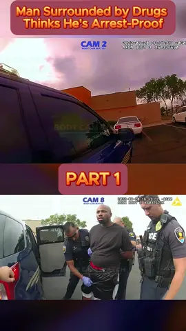 Man Surrounded by Drugs Thinks He's Arrest-Proof - Part 1 #cops #copsoftiktok #copsontiktok #copstiktok #police #chase #copschase #foryou #fyp #usa 