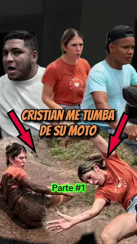 😭Cristian me tumba de su moto😭#viral_video #entretenimiento #broma #bosque 