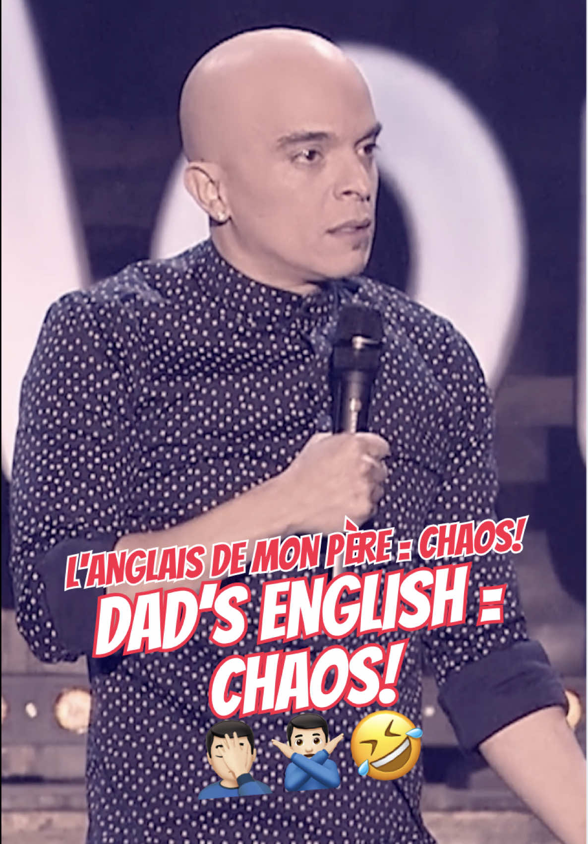 My dad tried to be sweet… and gave her a medical condition instead. 😭🦠💘 #ComedyGold #RachidBadouri #DadEnglish #Comedy #Comedian #Standup