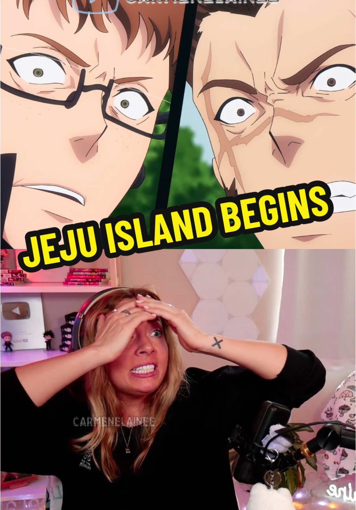 HEAD LEFT THE CHAT?!😭 full solo leveling season 2 episode reaction on yt! [carmenelainee]⭐️  #sololeveling #jinwoo #jinho #sungjinwoo #sololevelingreaction #anime #manga #animereaction #sololevelingseason2 