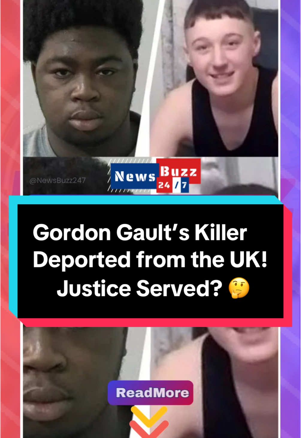 Lawson Natty, the teenager convicted of the manslaughter of 14-year-old Gordon Gault in Newcastle in 2022, has been deported from the UK after losing his appeal. Natty, who was found guilty alongside Carlos Neto for their roles in the fatal stabbing, had ordered a machete online before the attack. Following a series of legal proceedings, his appeal was rejected, leading to his removal from the country. The deportation brings a conclusion to his case, which had drawn significant public attention due to the tragic nature of the crime. #JusticeForGordon #LawsonNatty #CrimeNews #UKCrime #BreakingNews #KnifeCrime #Deported #TrueCrime #uk #uktiktoknews #newsbuzz247 #ForYouFeed #ForYouPage #FYf #FY #UKnewstiktok #PhotoNews #UKPhotoNews 