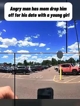 Angry man has mom drop him off for his date with a young girl. #CPP #predator #cops #copsoftiktok #police #fyp 
