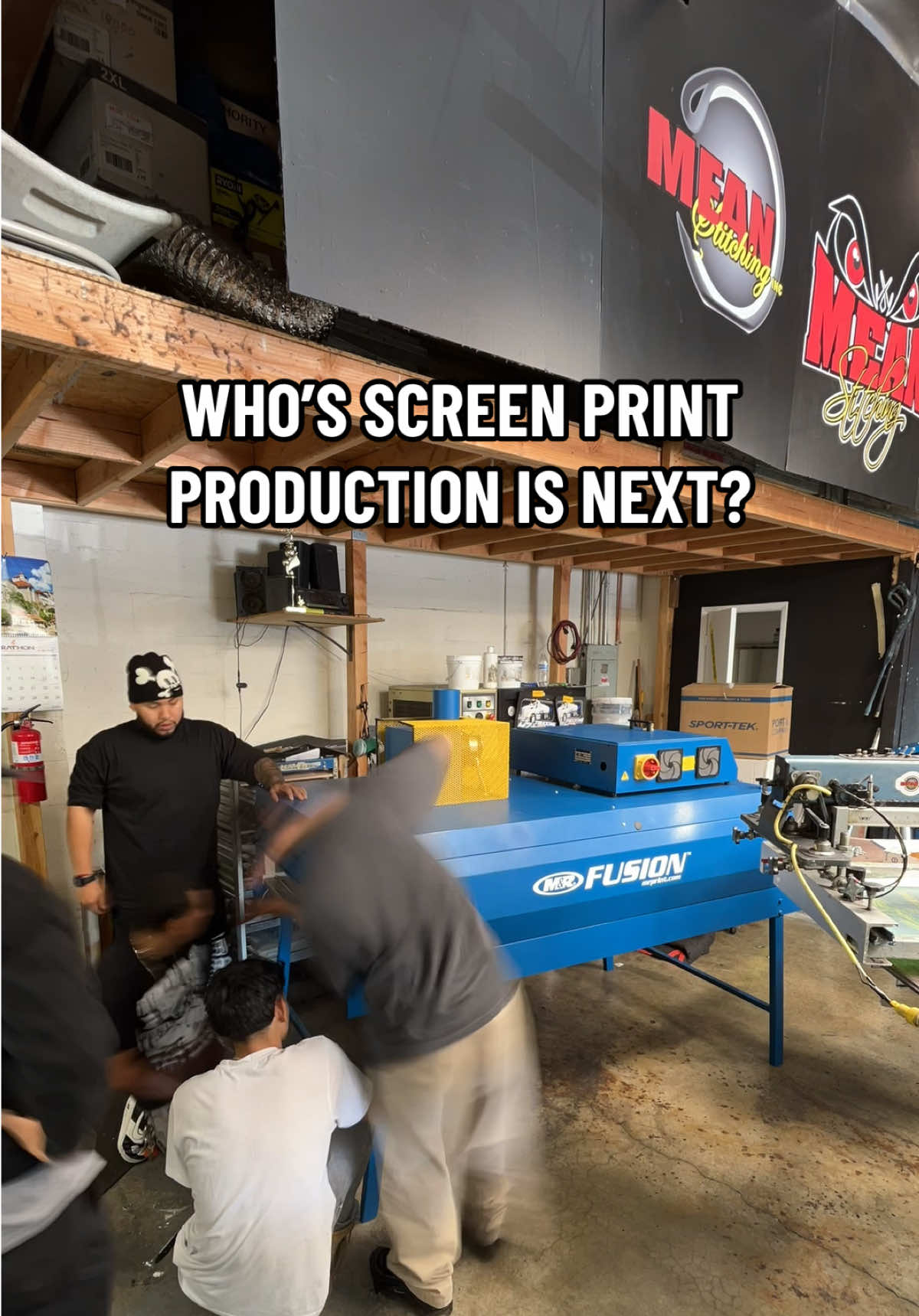 NEW CONVEYER DRYER 🌬️ #screenprinting #alloverprint #tshirtprinting #clothingbrand #fyp 