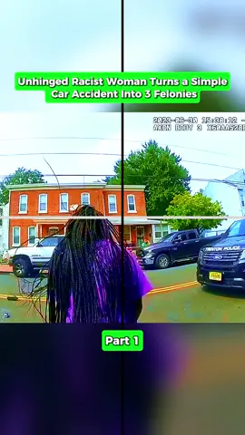 Unhinged Racist Woman Turns a Simple Car Accident Into 3 Felonies #cops #copsoftiktok #copsusa #police #policeoftiktok #bodycam #bodycamcops #fyp