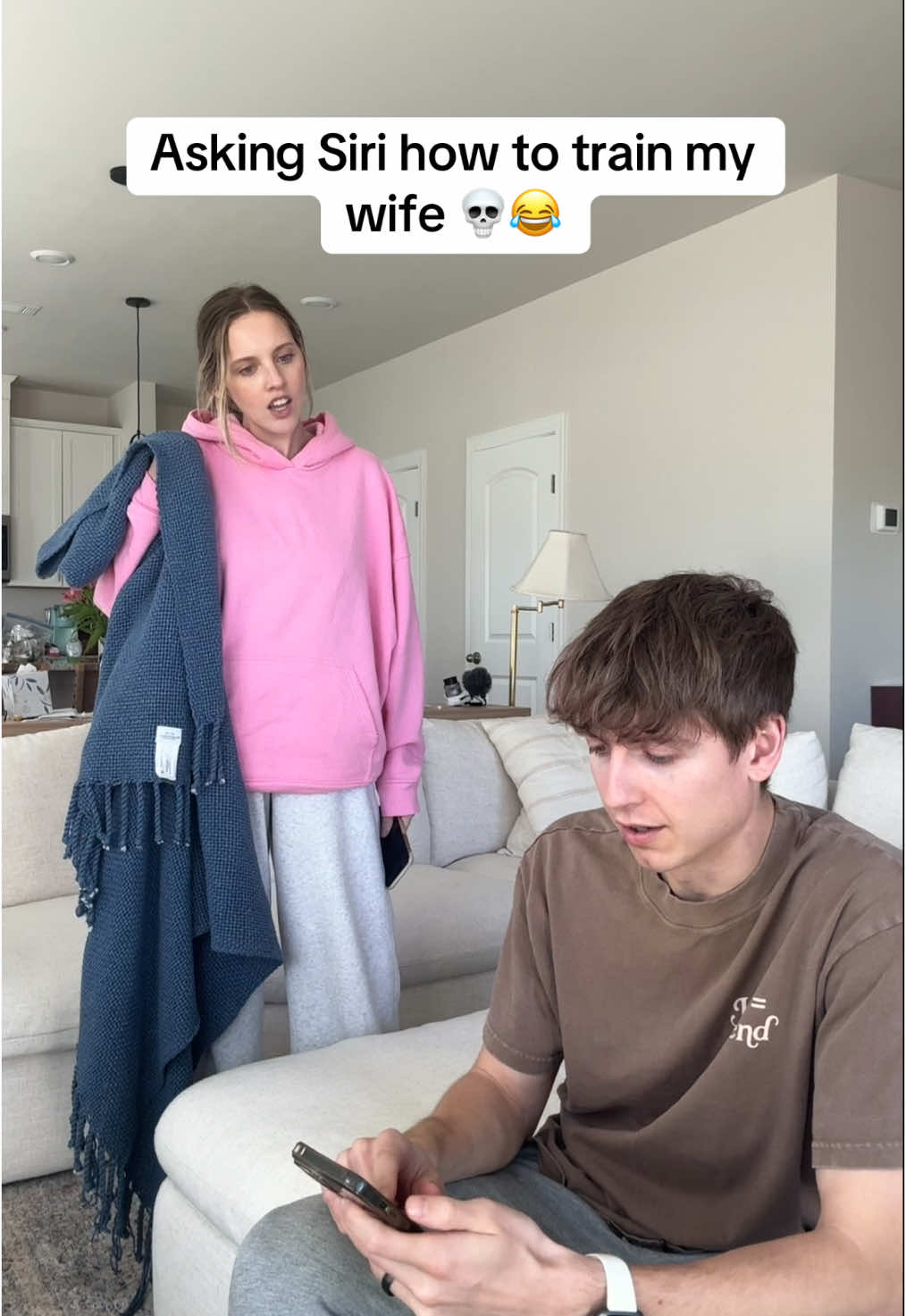 The tips Siri found me still might work though🤣 #comedy #marriage #prank #funny #couple #thequistfamily 