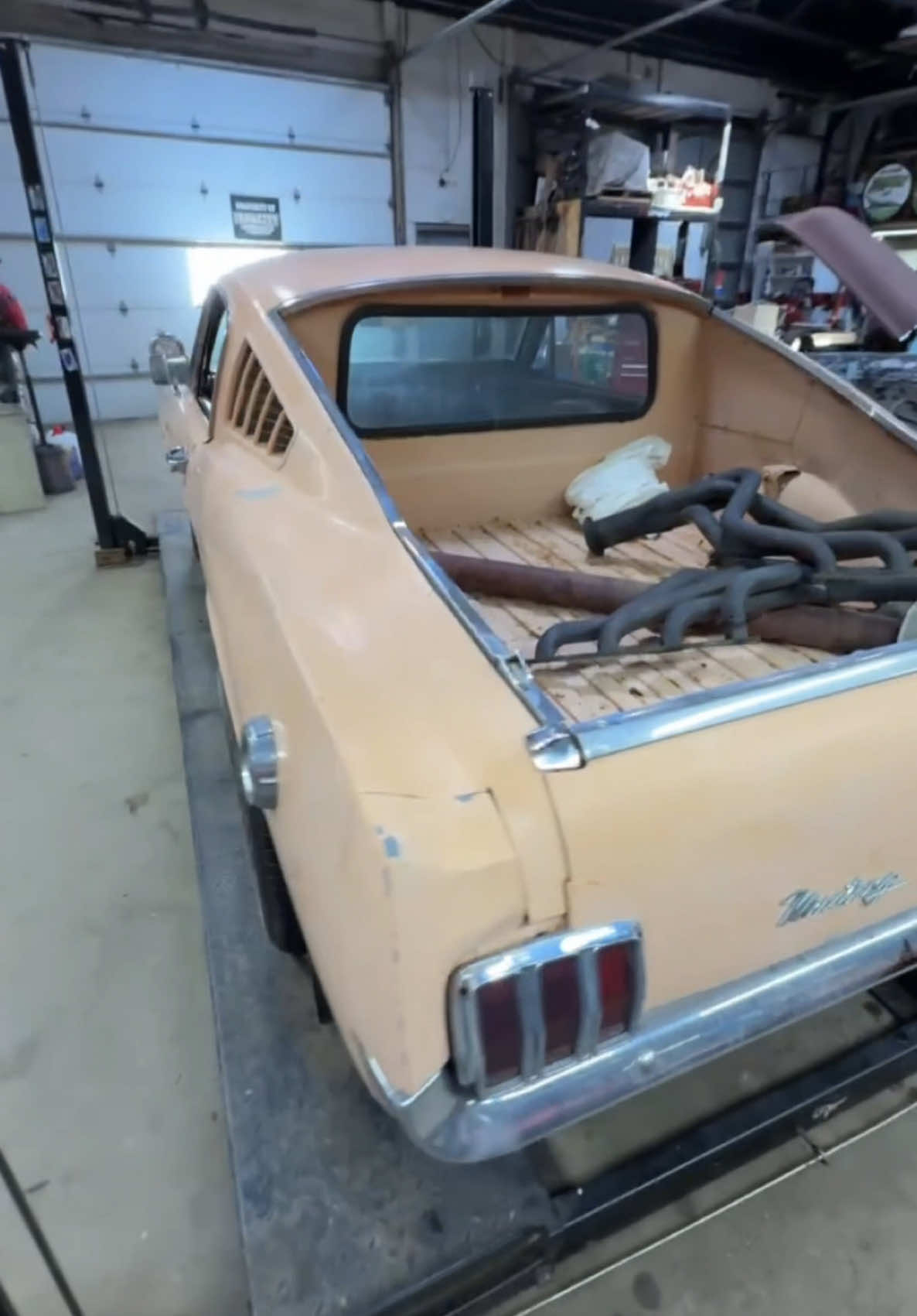 ‼️1965 Truckstang has arrived‼️ • Mustang fastback truck conversion! I’ve wanted it since I first laid eyes on it many years ago when it was posted for sale but ultimately removed due to an overwhelming response to the seller’s ad now it’s finally mine.  • •  It’s came with no motor or transmission, but hopefully we will be able to get a crate engine to drop into it. Might be for sale, might not be.  • Stay tuned!  • For all other antique truck or car inquiries text call orWhatsApp Patina Pete at 412-335-6100 Overseas welcome we deliver worldwide🌍 • • • #ford #mustang #fastback #ironcitygarage #barnfind