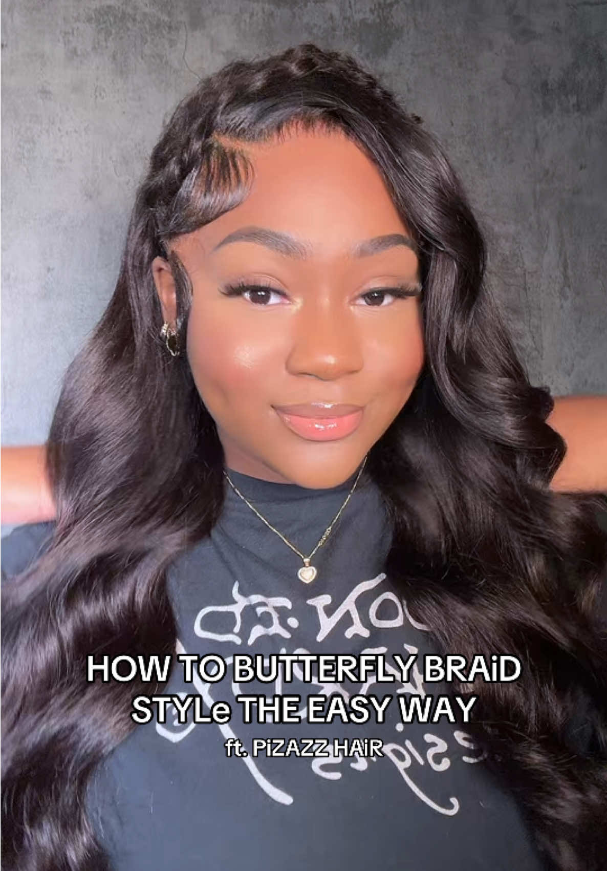 THE EASIEST hairstyle EVER 🤏🏾 Ft. @Pizazz Hair Wig deets: 🔗 in BIO 🩷 Use Code: Pizazzwig10 #pizazzhairamazon #pizazzhair #pizazzbodywavewigs #amazonwigs #hdlacewigs #wiginstalltutorial 