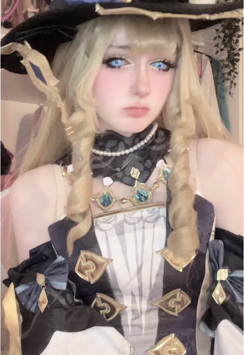 my new contacts might be arriving tomorrow hehehe 🔥😄 #GenshinImpact #genshin #genshincosplay #genshinimpactcosplay #navia #naviagenshinimpact #genshinimpactnavia #naviacosplay #naviagenshin #hoyocreators  