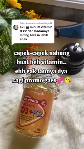 Membalas @sulimahpbg651 #vitamintulang #nyerisendi #vitaminsendi #vitamind3k2 #dayatahantubuh #suplemen #d3k2 #vitaminotak #mudahlelah #nyerilutut #kalsium #d3 #k2 