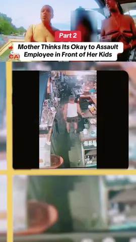Mother Thinks Its Okay to Assault Employee in Front of Her Kids #police #cops #policeofficer #copsoftiktok #policeoftiktok 