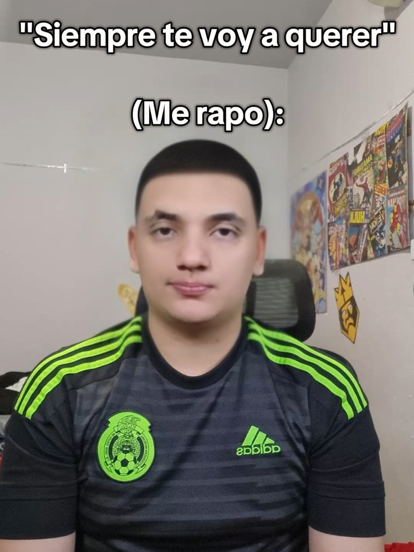 Si me rapo, me seguirías queriendo?🥺🤣 #humor #humortiktok #risa #fyp #filtro #pelon 