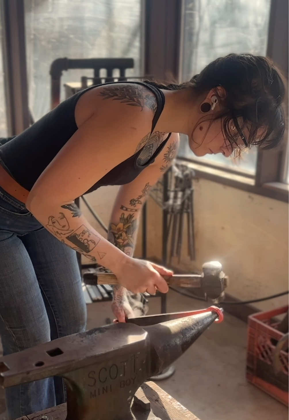 The sun is a paid actor.  Why buy one when you can build one? (But you can buy one). Cheers!! 🍻  #blacksmith#farrier#horse#horseshoe#bottleopener#handmade#forge#satisfyingvideos#asmr#SmallBusiness#canada 