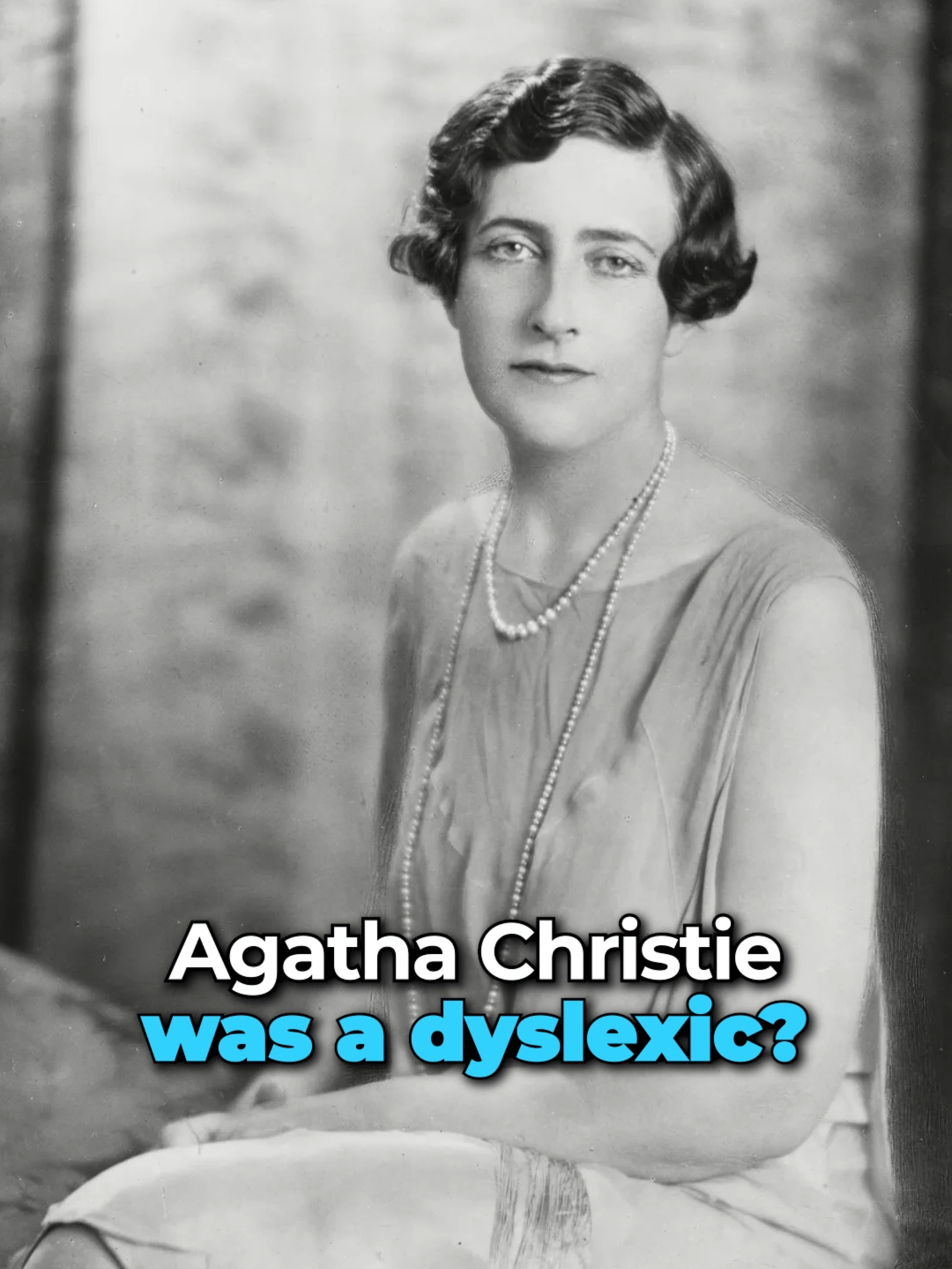 Did you know Agatha Christie was Dyslexic? #agathachristie #Christie #dyslexia #dyslexics #dyslexic #representation #neurodiversity #books #book #BookTok  #writing #detectivenovels #detective #Mystery #disabilities #book #novel #neurodiversity #neurodivergent #learningdisability #learningdisabilities #learningdifferences #podcasting #podcastclips  #fyp #foryoupage 