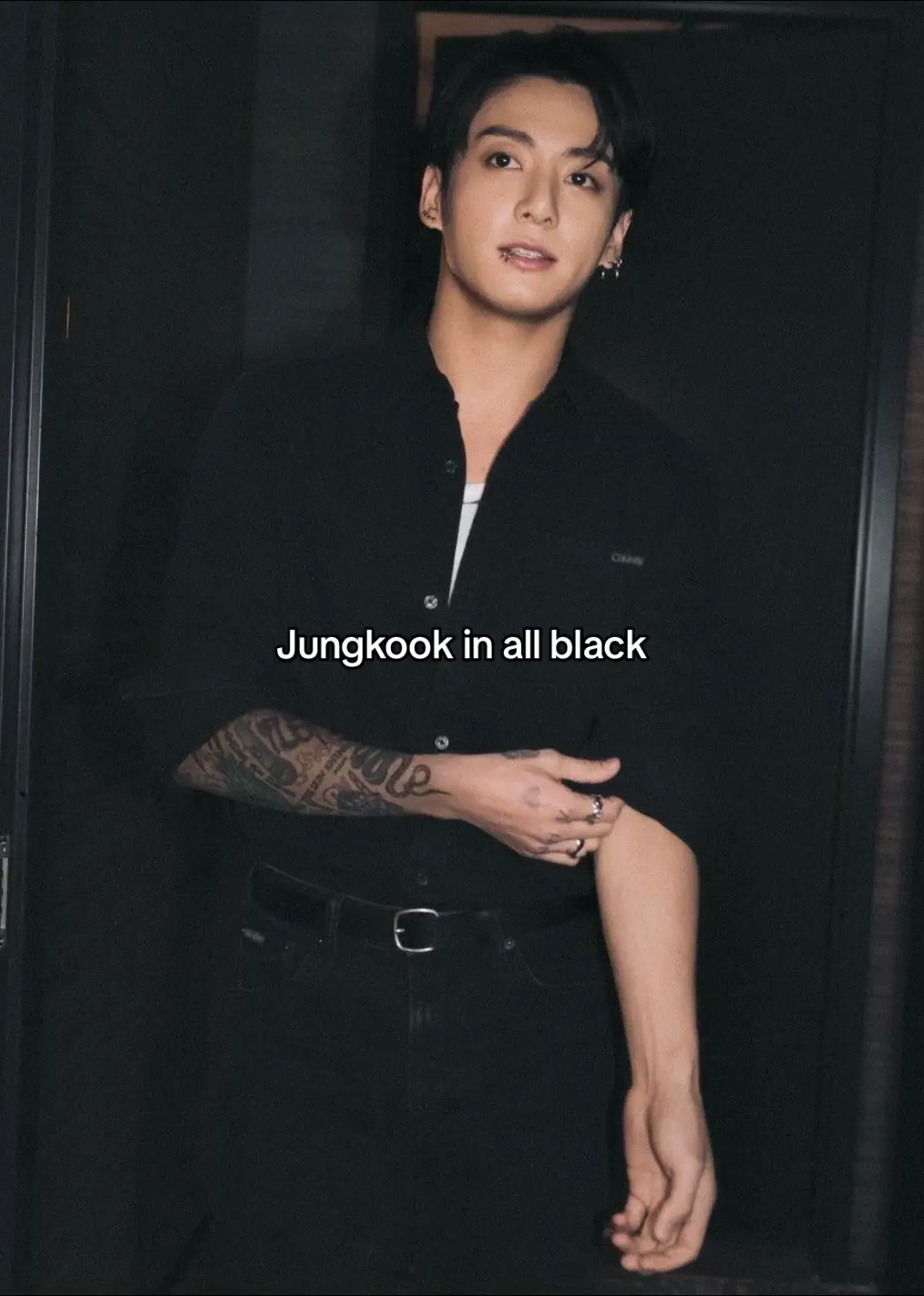 Jungkook in all black The most handsome person is Jungkook all black.❤️‍🔥 #jungkook #jungkookie #jungkookbts #jeonjungkook #bts #btsarmy #bts_official_bighit #jk #전정국 #정국 #fyp #foryou #foryoupage #tiktok #viral #viraltiktok #allblack #real #rodeo #Rodeo #เทรนด์วันนี้ #อย่าปิดการมองเห็น #ฟีดดดシ 