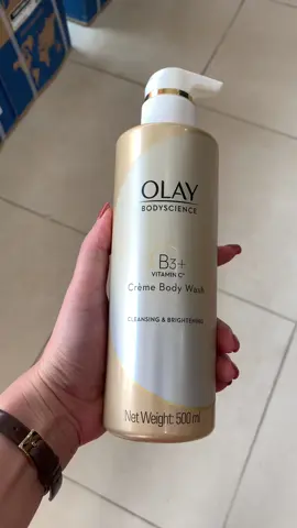 Sữa Tắm Dưỡng Trắng Da OLAY Bodyscience B3+Vitamin C Cleansing & Brightening Creme Body Wash 500ml#xuhuong #xuhuongtiktok #viral #LearnOnTikTok #suatam#trangda #olay 