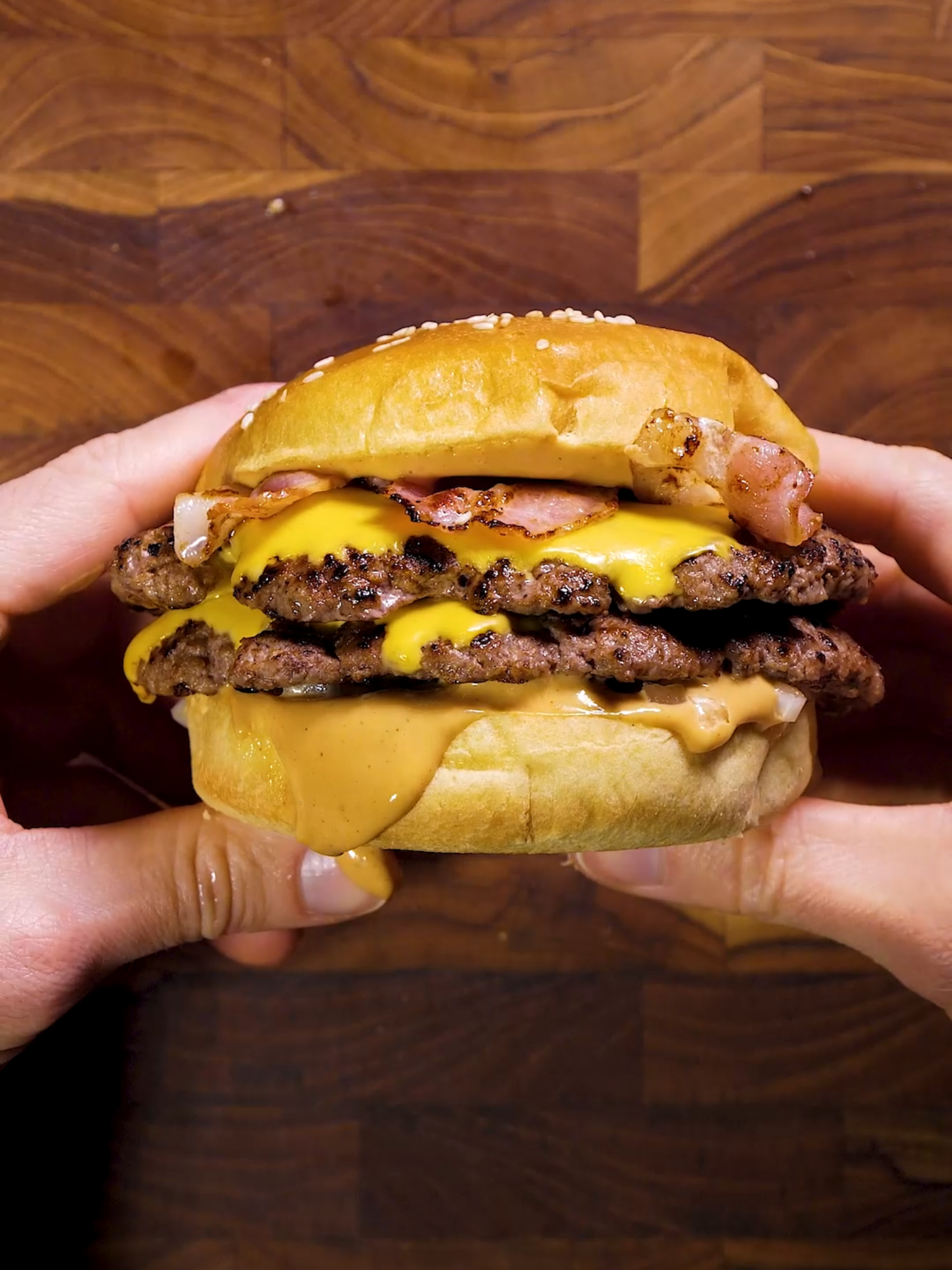 ✅ 3 lvl Smash burger #recette #burger #Recipe #food #cuisine #cooking #recettefacile #degustation