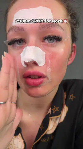 2:30am GRWM for work ⏰🥲 @Patchology @NYX Professional Makeup @nyxcosmetics_uk @Superdrug #grwm #fyp #viral #workgrwm #skincare #earlymorning #skincareroutinetips 