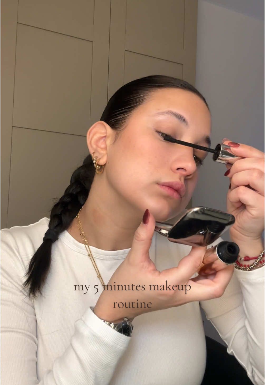 la mia makeup routine da 5 minuti! 🩷🫧 💋🧴 #makeup #MakeupRoutine #easymakeup 