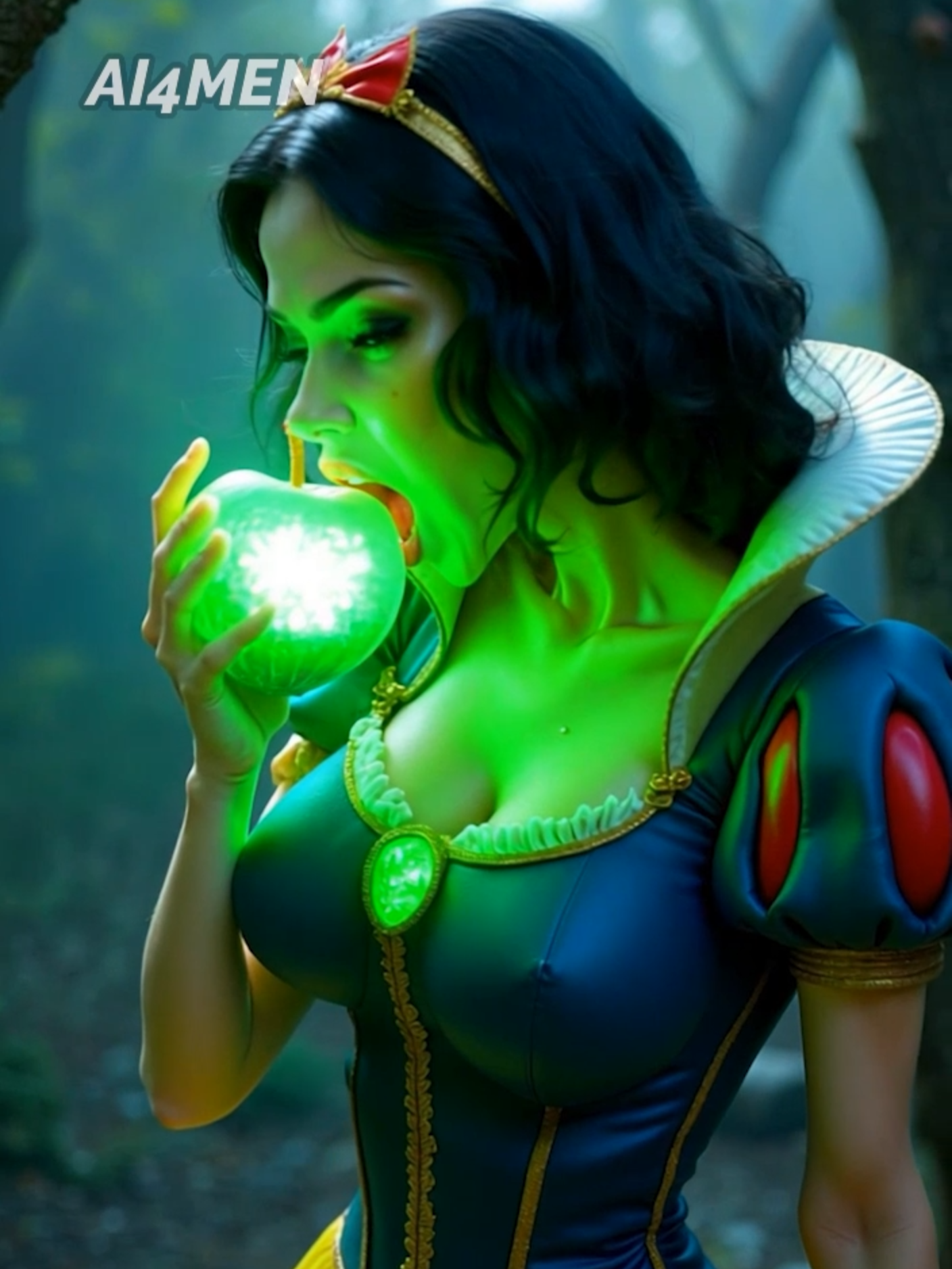 Snow White’s Dark Transformation #AI #klingai #flux #SnowWhite #Transformation #fusion⚛️ #PoisonedApple