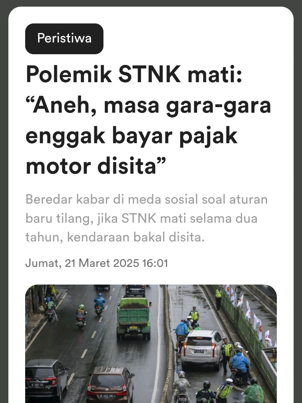 #tilang #matipajak pajak