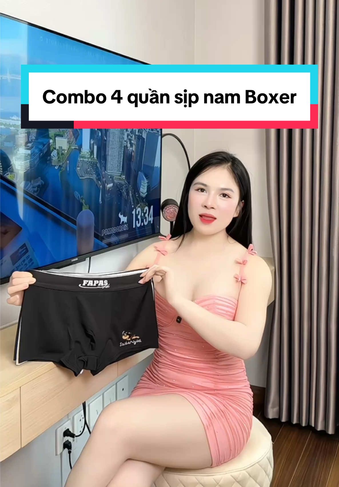 Combo 4 quần sịp nam Boxer