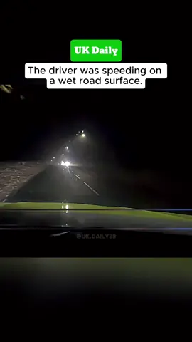 The driver was speeding on a wet road surface. #police #policeofficer #cops #copsoftiktok #chase #policechase #ukdaily #UK 