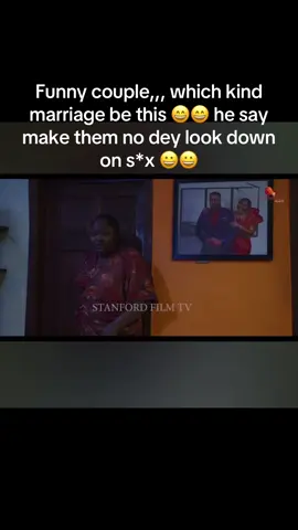 Funny couple,,, which kind marriage be this 😄😄 he say make them no dey look down on s*x 😀😀#treasurejthomas #nollywoodmovies #fypシ゚ 