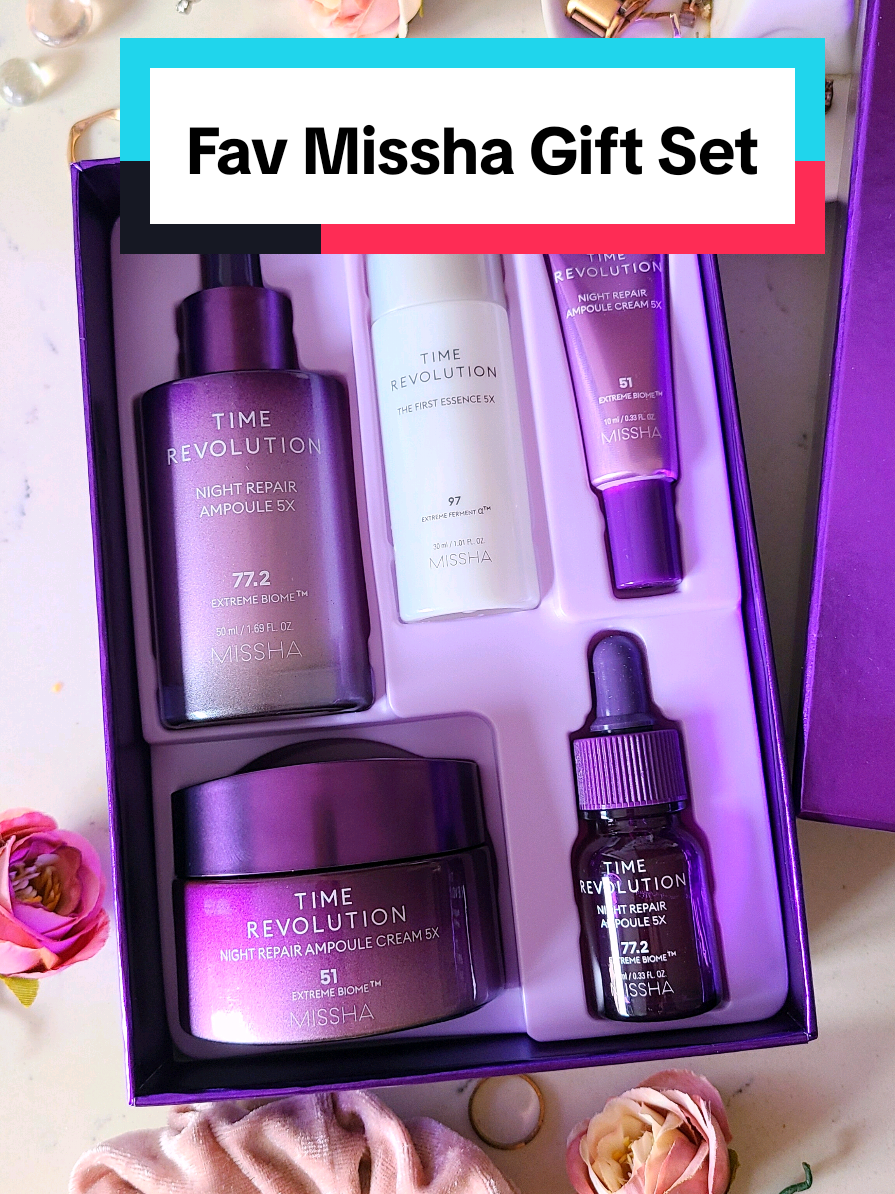 Gifted by @Missha US but this Time Revolution gift set has been a repurchase for me over the past decade. The formula for the night serum and night cream has improved over the years! perfect gift for yourself or someone u love! #koreanbeauty #kbeauty #skinfluencer #nycblogger #kbeautyblogger #skincare #skincareblogger #missha