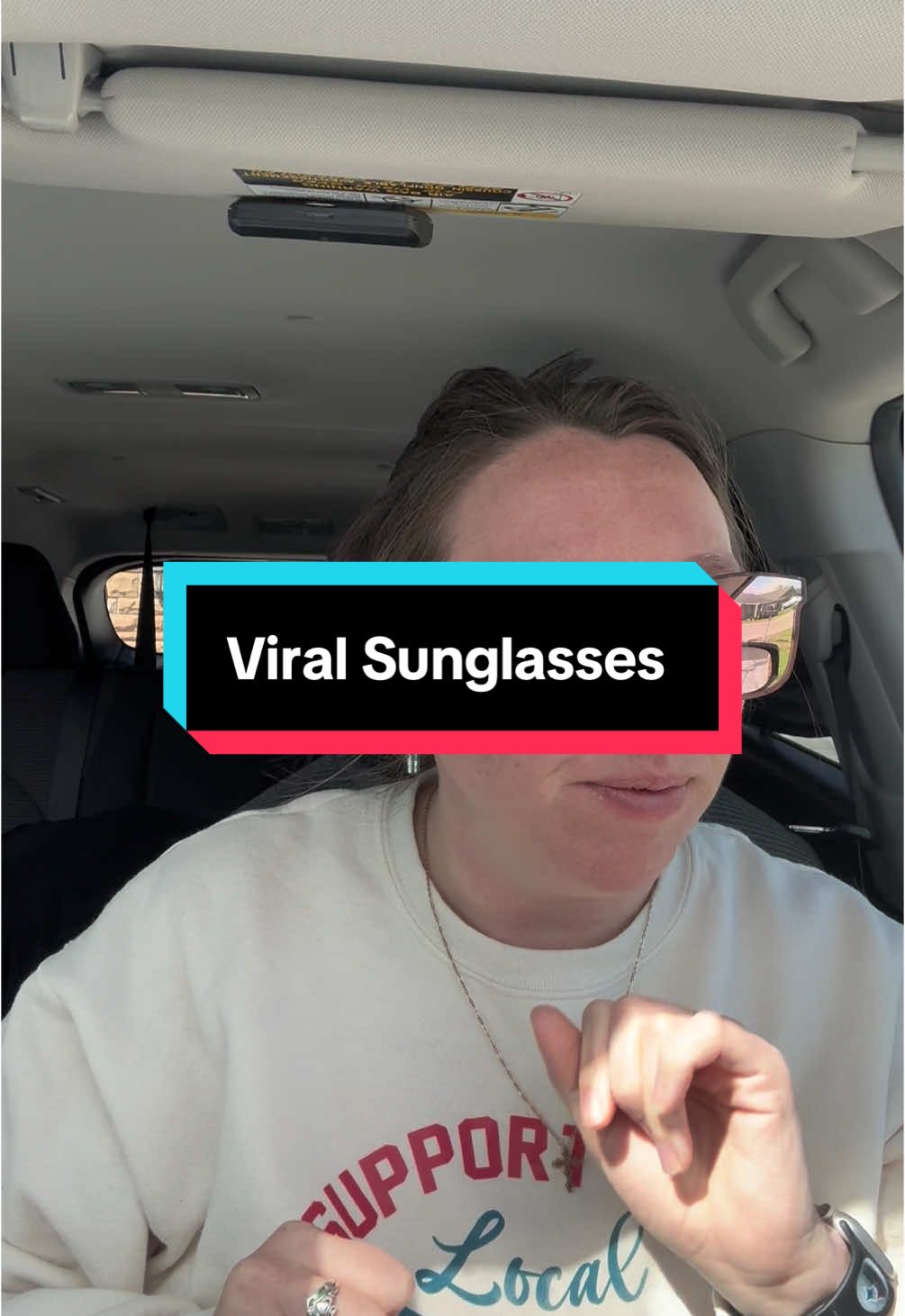 Does anyone else HAVE to wear sunglasses outside, at all times? No just me. #sunglasses #spring #tiktokspringglowup #viral #mom #musthave 