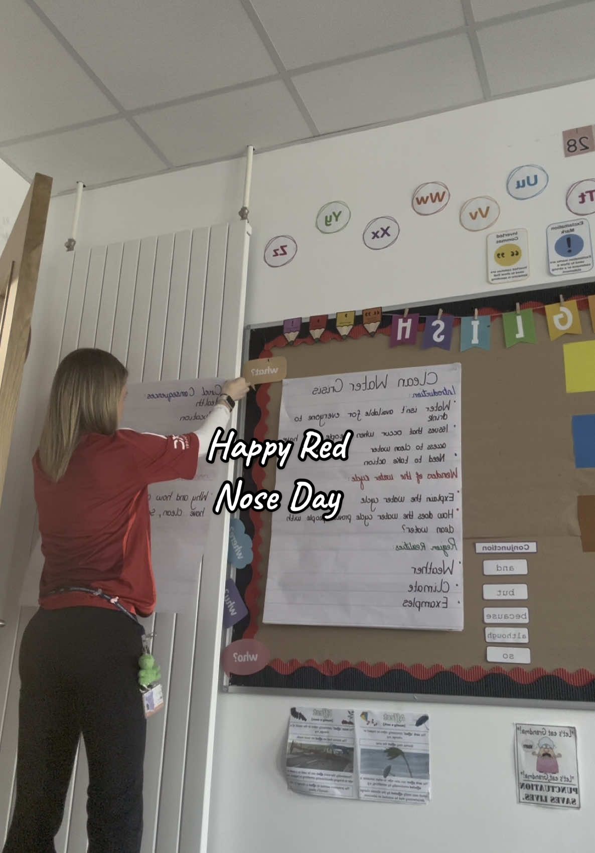 Happy RED Nose Day❣️ #rednoseday #red #dayinmylife #teacherlife #teachersoftiktok #fridayvibes #classroom #fyp 
