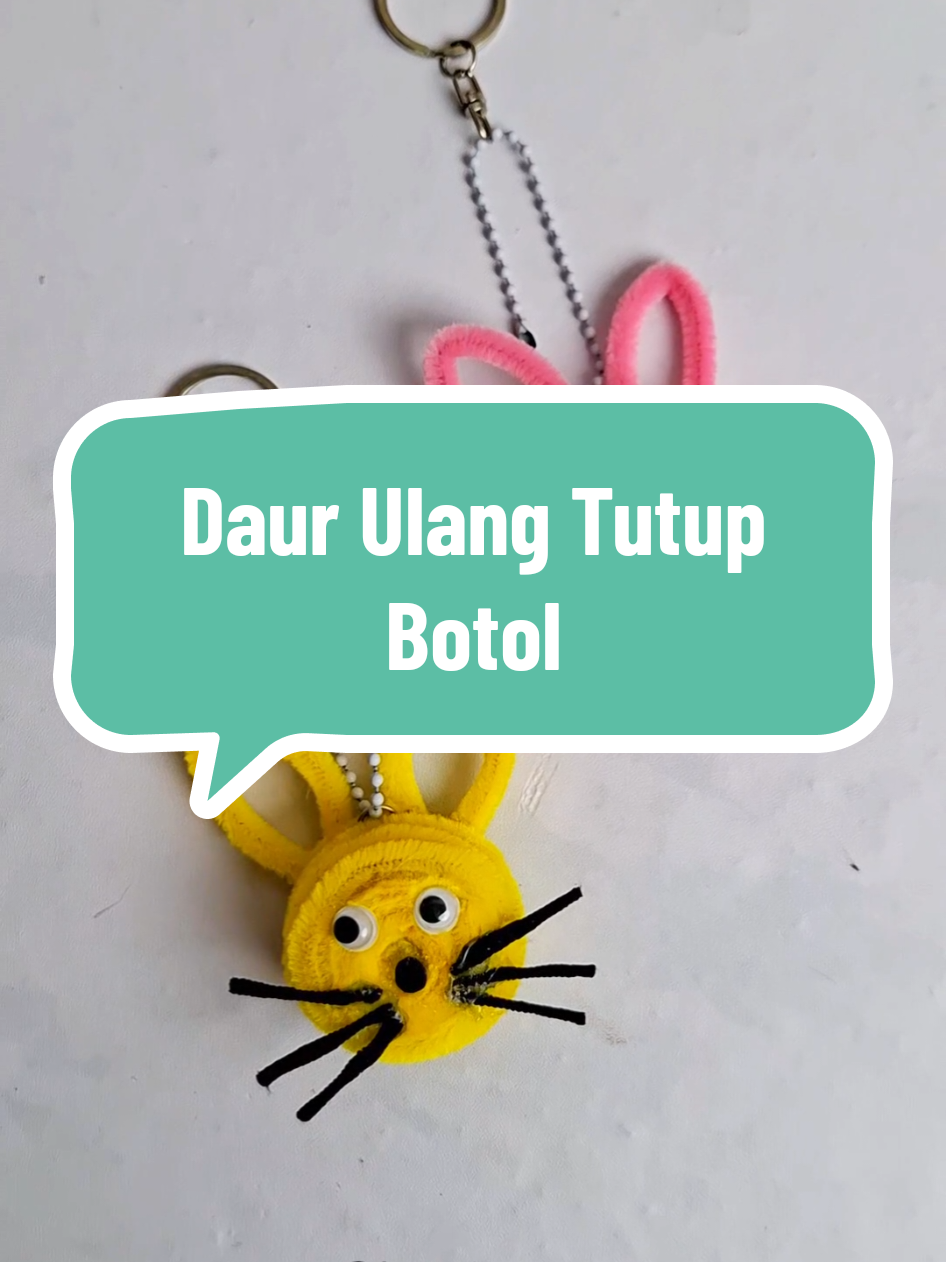 Manfaatin Tutup Botol Bekas Jadi Ganci Karakter Unik #handmade #DIY #tutorial #daurulang #tutupbotolbekas 