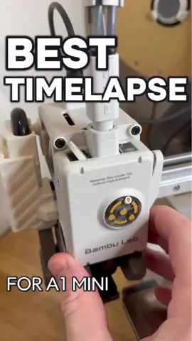 Perfect Timelapse on the A1 Mini. Model by @😻 #3dprinting #3dprinttok #timelapse #3dprinttimelapse #printtok #bambulabh2d 