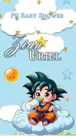 Invitación baby shower Goku! #invitacionesdigitales #capcutvelocity #CapCut #gokubaby #gokubabyshower #plantillascapcut 