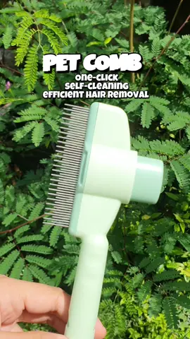 Pet comb easy one click hair removal 🐈🐕 #petcomb #petcombbrush #petcombing  #petcombs #catviralvideo 