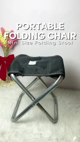 Super cutie nga ng portable folding chair na 'to 😍 Perfect na perfect dalhin anytime, anywhere 🔥💯❤️ #foldingchair #chair #foldingstool #portablechair #minisize #quality #fyp 