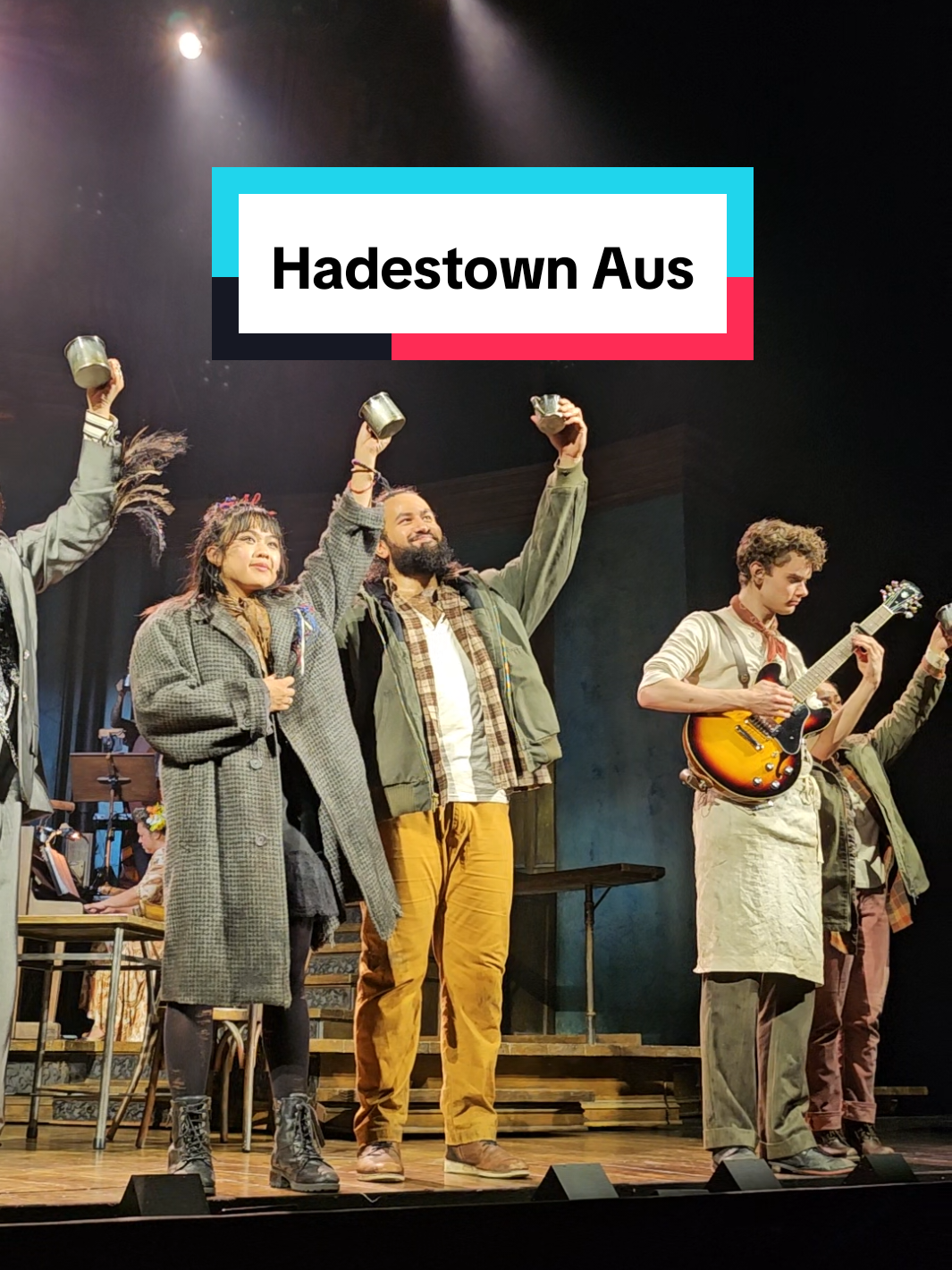 Cried over @Eva Noblezada when I saw it in 2019 and the show finally came to Aus! @Abigail Adriano is incredible 🫡 you can get rush tickets for just $55! #hadestown #hadestownmusical #musicaltheatre #weraiseourcups #anaismitchell #orpheus #eurydice #greekmythology 