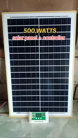 500 watts solar panel with controller #solarpanels #solarpowers #solars 