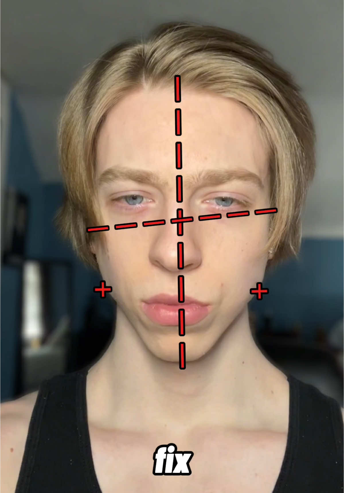 Uneven face? How to fix facial asymmetry naturally! #Inverted #GlowUp #symmetricalface #looksmax #SelfCare #jawline 