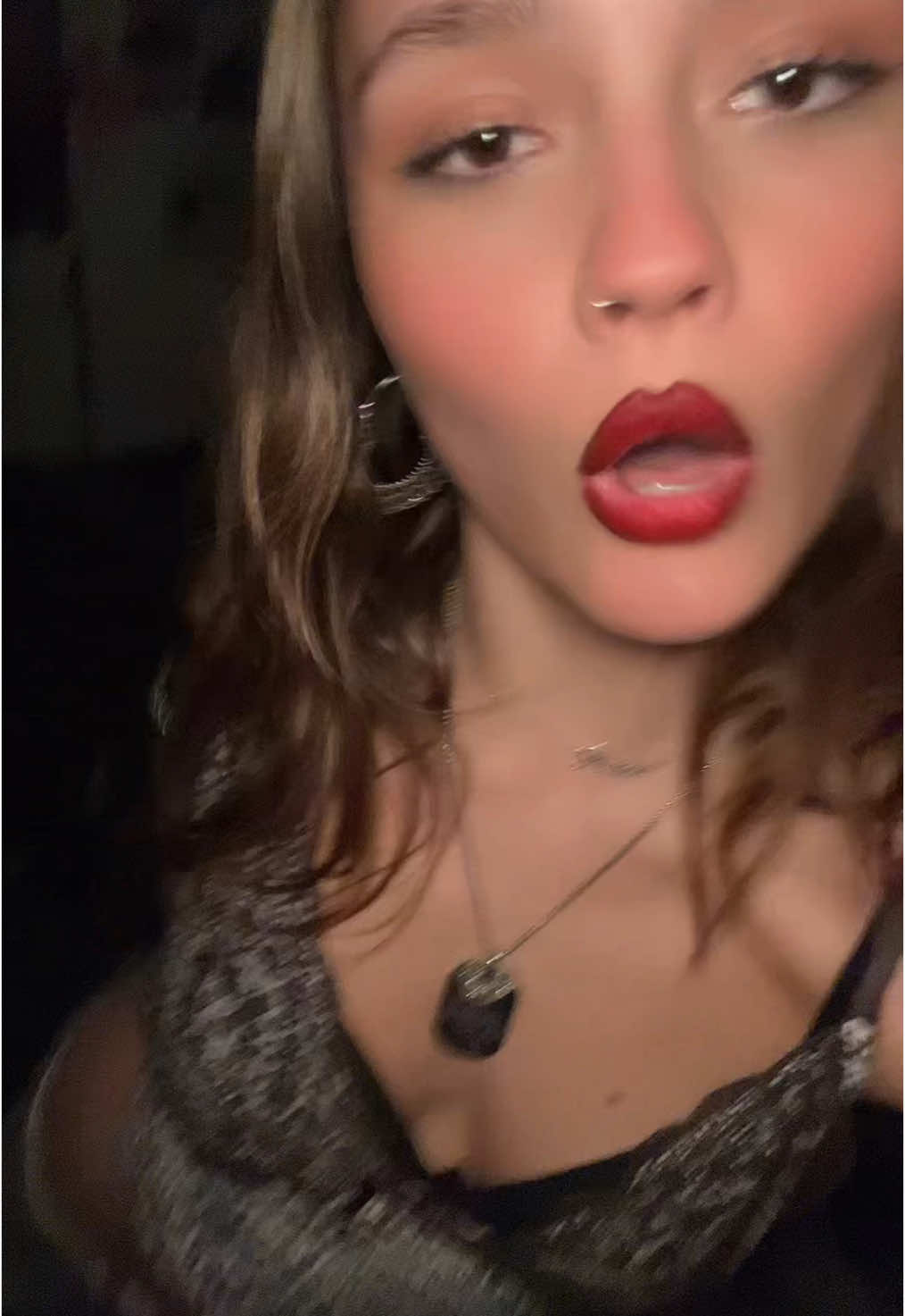In my red lip blonde highlights era 