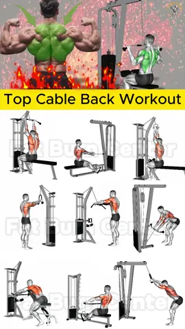 Best back exercises using cable #backworkout #backday #burnfat