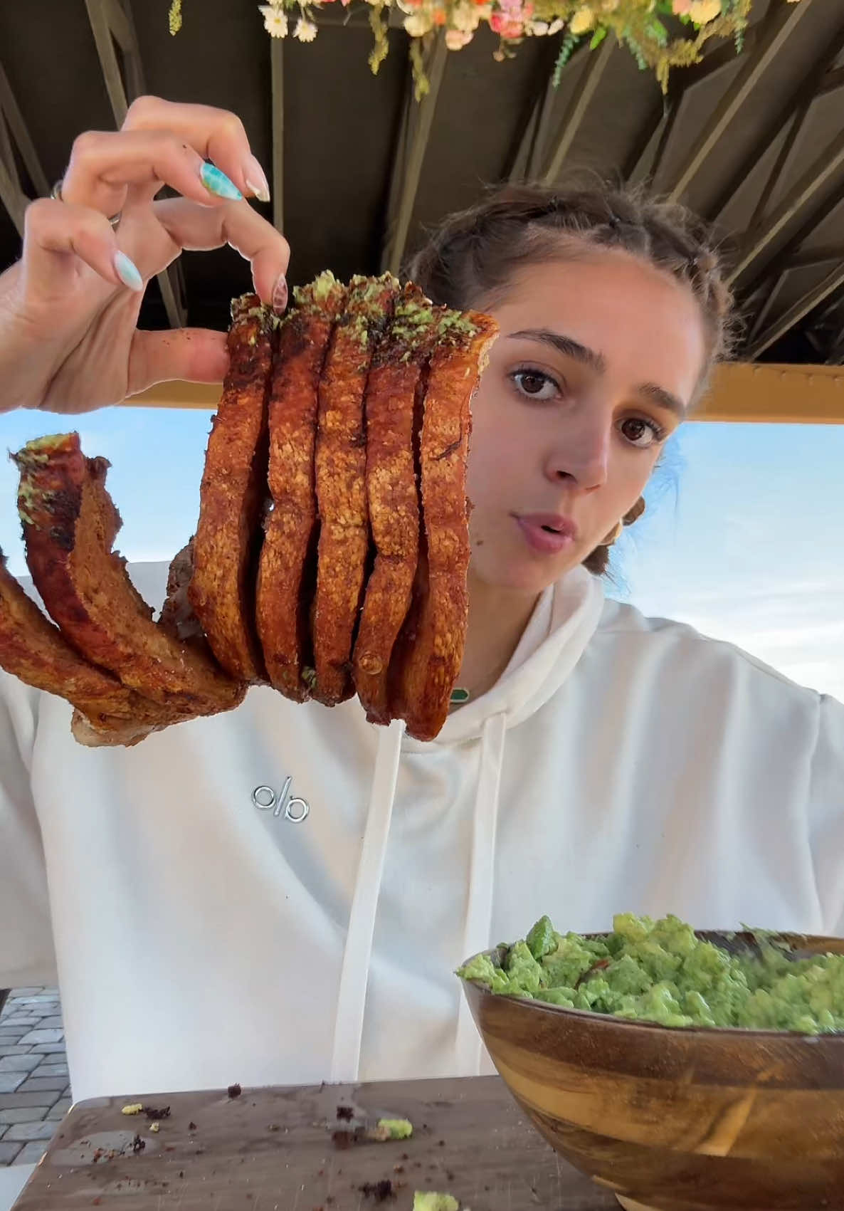 Eat chicharron w me #porkbelly 