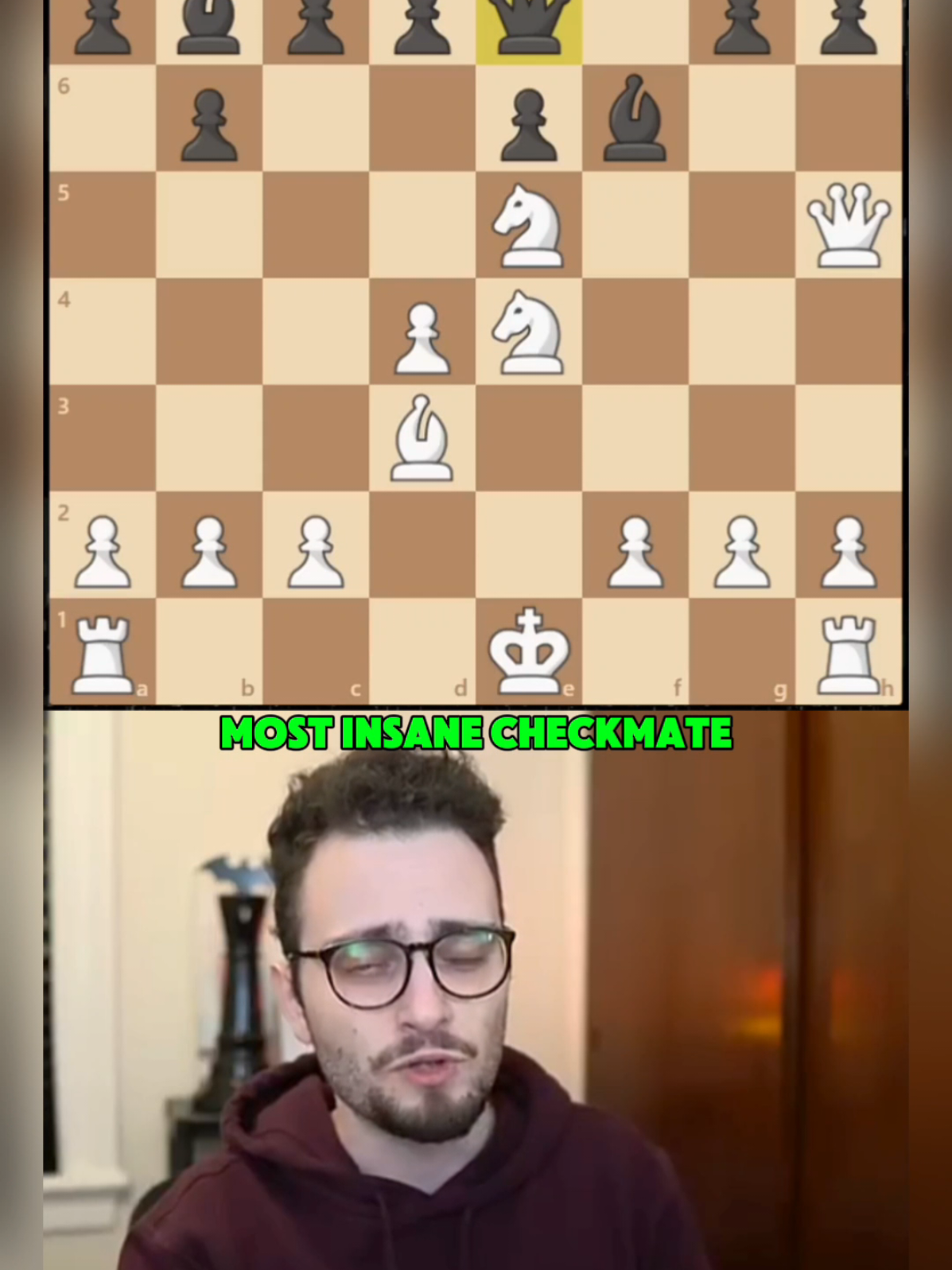 the most insane checkmate.  #gothamchess @GothamChess 