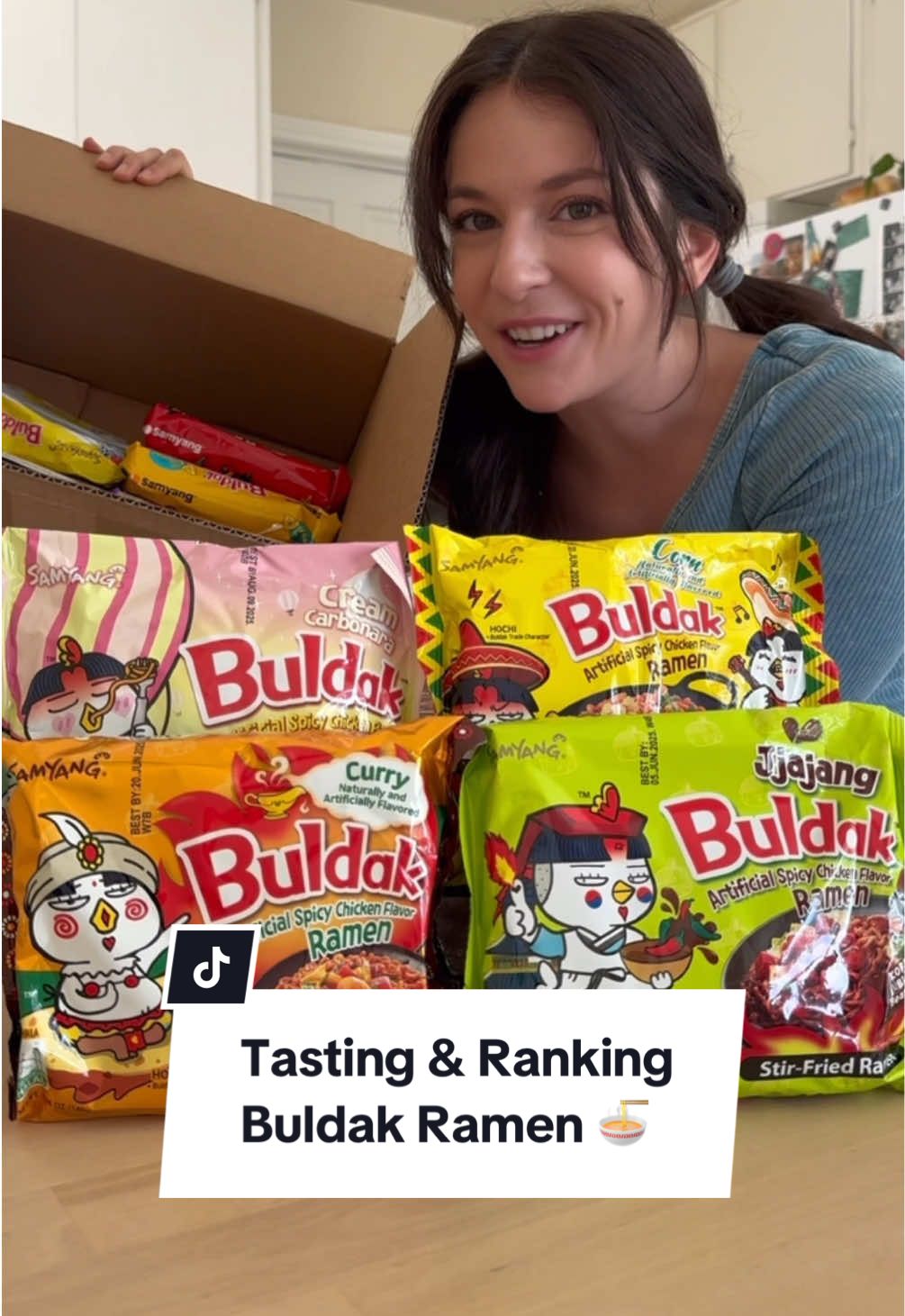 Tasting and ranking @Buldak Ramen! These flavors were insane 🫶🏼 #buldak #buldakramen #buldakcarbonara #buldaknoodles #samyangnoodles #noodles #mukbang #asmr #yummy #rankingfood #foodranking #tastetest #foodreview #Foodie 
