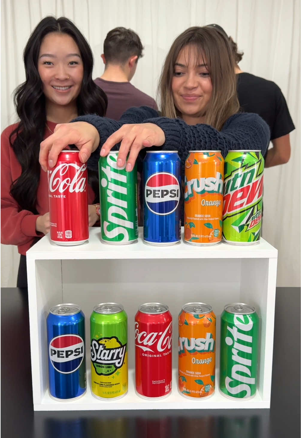 First to match the soda drinks Wins! Girls vs Boys, Can the boys redeem themselves? #soda #match #challenge 